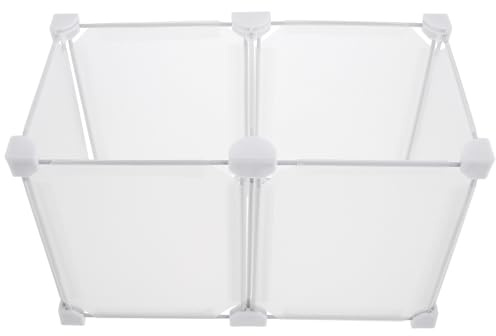 DECOMELODY Bac de Rangement pour Congélateur Coffre 2 Compartiments 19x36x24 Cm en Plastique Solide Séparateurs D’étagères Réfrigérateur pour Organisation la Cuisine et Congélation