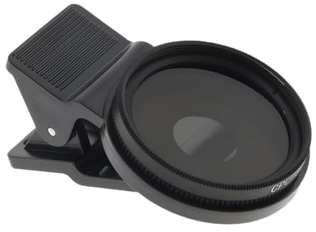 IOIUSKKU Filtro polarizador Circular para teléfono móvil: fácil de Instalar y Usar en Varios Modelos de Smartphones. Filtro polarizador Circular con Clip para la mayoría Smartphones.