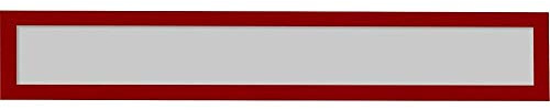 magnetoplan magnetofix-Überschriftenrahmen Topsign | A5 quer/A4 hoch | 5 Stück in Rot | BxH 232x52mm | Magnetrahmen für Whiteboards, magnetischer Inforahmen