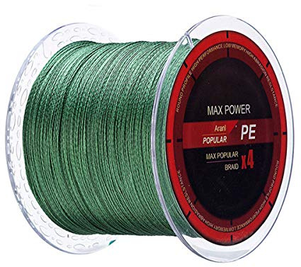 TikTako 300M 500M 1000M 4 Brins 8 80lb Tressé Ligne de pêche PE Multifilamen Braid Lignes Lac rivière pêche Fil Ligne Flottante Vert Lisseur 1000M 12lb 0.1mm