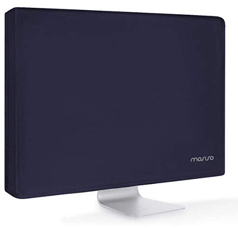 MOSISO Monitor Dust Cover 22, 23, 24, 25 inch Anti-Static Dustproof LCD/LED/HD Panel Case Computer Screen Protective Sleeve Compatible with iMac 24, 22-25 inch PC, Desktop and TV, Navy Blue