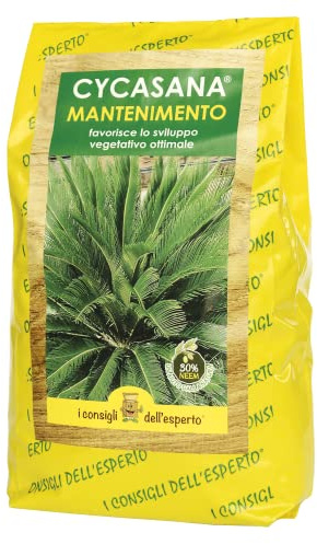 I Consigli dell’Esperto – Cycasana Mantenimento 1.5 kg – Concime specifico per Cycas e Piante Tropicali – Concime Organominerale NPK + NEEM e Microelementi – Per uno sviluppo vegetativo ottimale