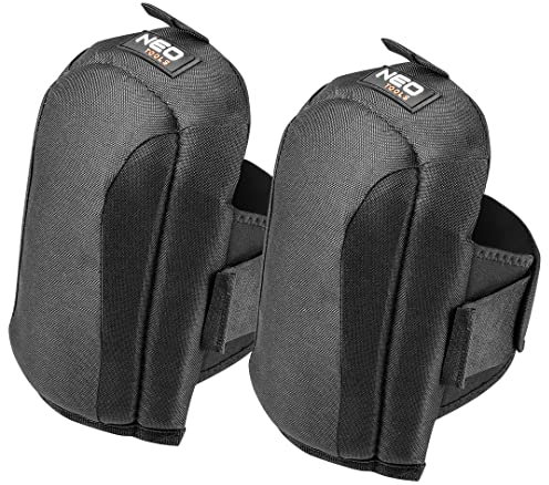 NEO TOOLS Gepolsterte Knieschoner Textil Kniepolster Professioneller Knieschutz mit TPR-Polster, Kat. 1, Material 600D-Polyester, für Arbeiten auf ebenen Flächen