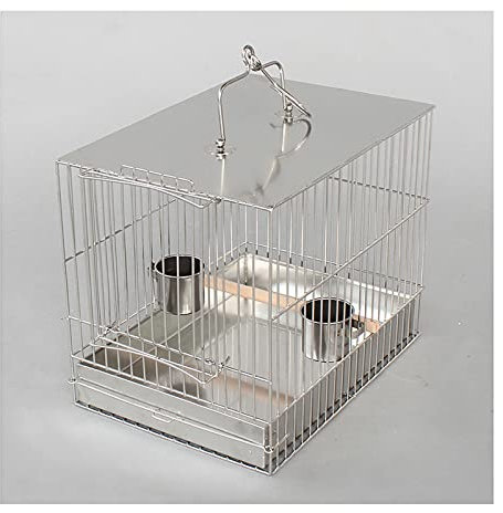 Vogelkäfig Edelstahl Papageienkäfig Stardrossel Take a Bath Out Cage Vogelkäfig Out Box Out Cage Birdcages Decor