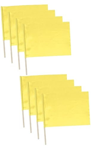 Toddmomy 8stücke Schiedsrichter Flaggen Hochsichtbare Signalflaggen Für Sportveranstaltungen Leichte Handflaggen Für Fußball Rugby Und Outdoor-Training