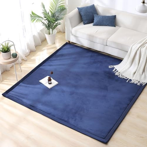 Single tree forest Teppich Für Kinderzimmer, als Krabbeldecke fürs Kind, Yogamatte und Übungsauflage geeignet-Navy Blue-150 * 180cm