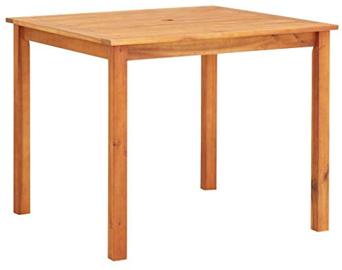 ULUYYUC Campingtisch Partytisch Klapptisch CafetischGartentisch 88x88x74 cm Akazie Massivholzgeeignet für Balkone, Terrassen und Laubengänge