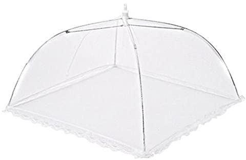 Rurunklee 18 Pouces Cloche Alimentaire Pliable en Maille Housse Couverture de Nourriture à Pop-up Anti-Mouches Moustiques Pique Nique