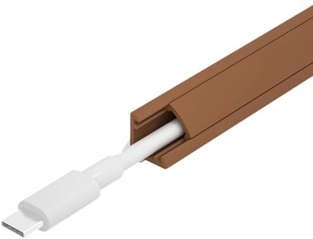 Eckkabel für Kabelkanäle und Kabelkanal für TV-Wand, Boden, Bodenleiste und Decke, 1 m x 5 Drahtabdeckungen für Kabel, Kabelmanagementkanal