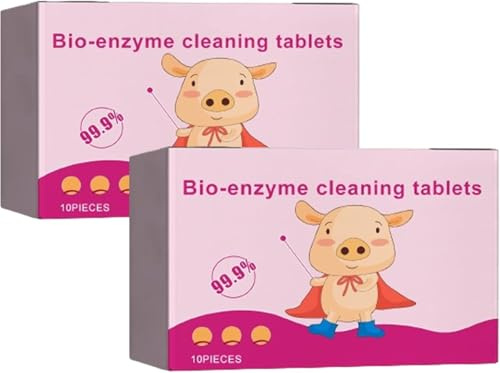 Multi-Functional Bio-Enzyme Cleaning Tablets,Cleaner Dissolve Concentrated Tablets,Bio-Enzyme Explosive Salt,Powerful Stain Removing Bio-Enzyme Cleaning Tablets,Cleaning Laundry (2 Box)