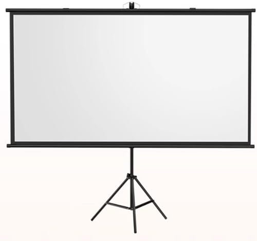 OPOLDBDMAC Projector Screen Tripod Stand | Portable Projector Screen Anti-Crease Foldable Wall Mount Projection Screen 60 Inch 16:9 4K HD Night For Home Cinema Office(60-inch 16:9)