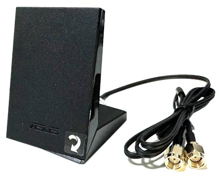 Antena móvil Wi-Fi de doble banda 2T2R con cable de extensión de 2.5 pies para PC, computadora de escritorio, placa base, WiFi, router de red inalámbrico