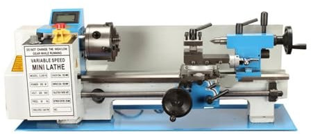 CQ0618A Metal Milling Lathe Mini Lathe Bench Lathe Machine Household Variable Speed Metal Lathe 220V