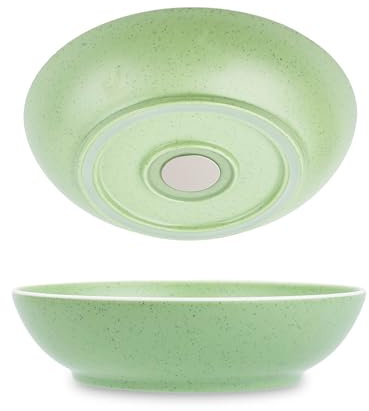 Silwy® - Set di 2 ciotole magnetiche in plastica con anello anti-scivolo, per camper, campeggio e barca, infrangibili, leggere e senza rumori, made in Germany