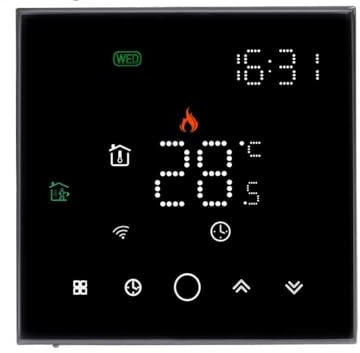 Termostato Inteligente Configuración del controlador de temperatura del termostato for agua/calefacción de piso eléctrico Agua/caldera de gas Aplicación WiReles inalámbrico de WiFi inteligente remoto(