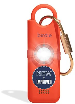 She's Birdie - Der originale persönliche Sicherheitsalarm für Frauen von Frauen – Laute Sirene, Stroboskoplicht und Schlüsselanhänger zur Selbstverteidigung – wiederaufladbar mit Netzschalter und