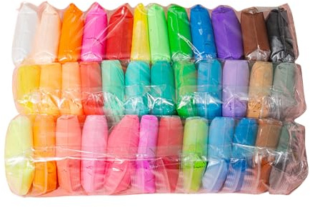 Kids Modelling Clay Set - Portable Air Dry Clay for Kids | Modeling Clay Kit for | Creative Boys and Girls Home School Early Learning Activities Interactive for Bedroom, Living Room