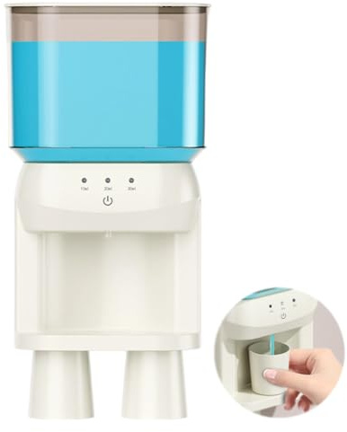 Mundwasser Spender Automatischer, 600ml Mundwasserspender Wandbefestigung, Automatisch Mundwasser Seifenspender mit 2 Magnetbechern, Elektrisch Mundspülung Spender für Badezimmer, Bad Zubehör