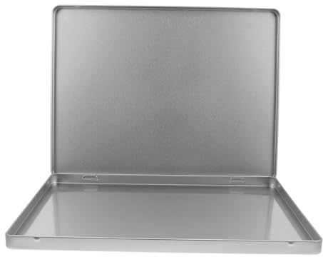 Zerodeko Caja Organizadora Metálica A4 Grande para Archivos y Documentos, Caja De Hierro con Tapa, Portátil y Resistente, para Oficina y Almacenamiento Doméstico