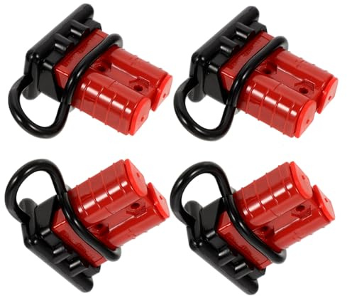 LOLIPPYY Connettori di Batteria Rapidi 4 Pezzi Connettore Elettrico Stabile in PC e Gomma per Collegamento Comodo per Verricello e Rimorchio