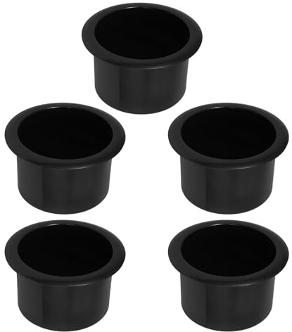 Toyvian Portabicchieri per Divano da 79 Mm in Plastica, Inserto Portabicchieri per Camper e Auto, Set da 5 Pezzi Supporto Stabile per Bevande su Mobili e Veicoli, Accessorio Multifunzione