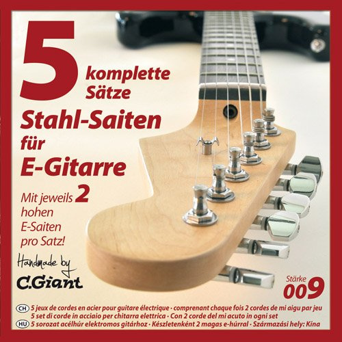 C.GIANT E-Gitarren Saiten - 5 Sätze