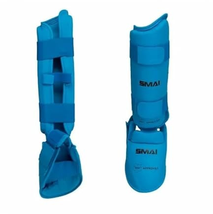 Smai WKF Karate mano protección sin Pulgar, Azul, guantes, guantes mitones, azul, extra-large