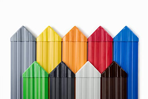 Zaunkappe spitz PZKS-01 | passend zu PZL-Zaunlatten | widerstandsfähiges Hart-PVC | Kunststoffzaun | Balkonbretter | pflegeleicht | weiß modern | Hexim