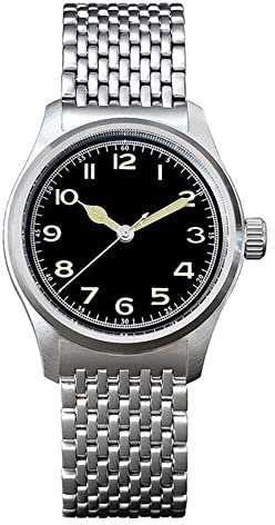 SOTAG Ironwatch 38 mm minimalistische Piloten-Herrenuhren leuchtende 100 m wasserdichte automatische mechanische Armbanduhren