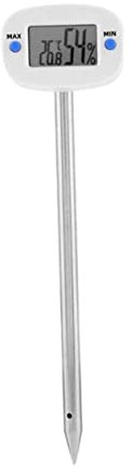 MERRYHAPY Bodenthermometer Und Feuchtigkeitsmesser Aus Edelstahl Langlebiges Gartentool Zur Genauen Temperatur Feuchtigkeitsmessung Für Pflanzen Und Kompost Praktisches Temperatur Feuchtigke