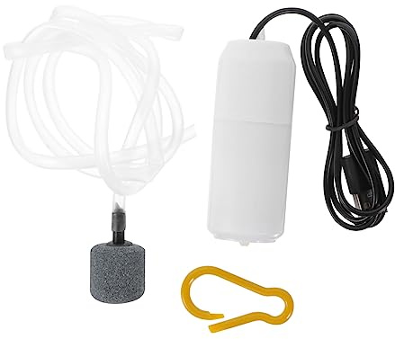 iplusmile Kleiner USB Aquarium Luftpumpe Leise Sauerstoffpumpe Kunststoff Für Fischbecken Und Aquarien Starter Sauger Belüfter Für Aquarienliebhaber