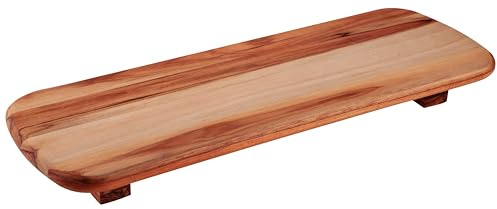 Tramontina Tabla de Madera Teca Certificada para Servicio y Presentación con Patas Provence 50 x 18 cm