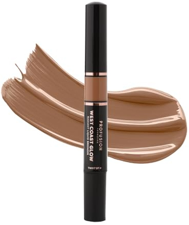 Profusion Cosmetics - West Coast Glow Radiant Liquid Bronzer - Experience Radiant Sun-Kissed Beauty with Vitamin-Infused Liquid Formula - La Jolla