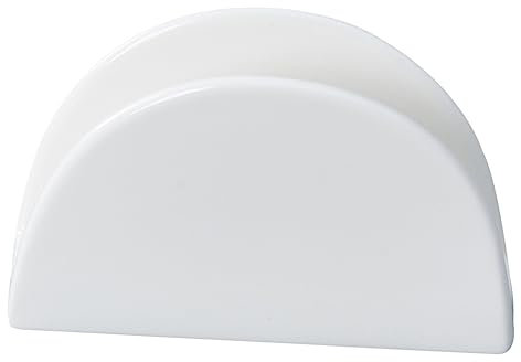 Garneck Porte-Serviettes en Céramique Blanc｜Support pour Serviettes en Papier｜ pour Table Et Salle De Bain｜Design Simple｜Usage Maison, Restaurant, Hôtel｜