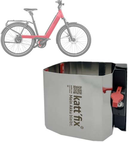 E-Bike-Akkuschloss „Kattfix“ für Riese und Müller Fahrräder, E-Bike Akku-Diebstahlsicherung (Nevo 3 (Wave/Tiefeinstieg), universell)