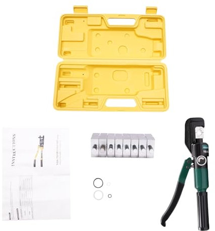 Handbetätigte hydraulische Crimpzange mit 8 Paaren von Gesenken, 60KN Crimpkraft, für diverse Rohre geeignet, professionelle Handhabung ﻿
