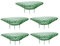 BESPORTBLE 5 Pezzi Scaffali per attrezzi da giardinaggio supporti per piante di fragola supporto per piante crescita rastrelliere per piantare supporti per fragole per giardino Green