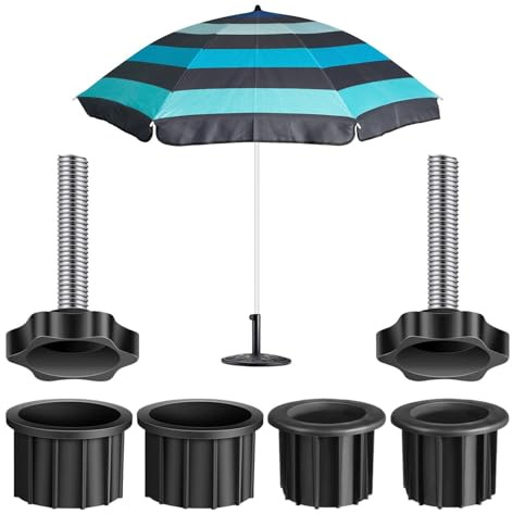 Sonnenschirmständer – Schirmständer mit Gewicht | Marktschirm im Freien mit 2 Größen, Neigung und Kurbel für Garten, Terrasse, Hof und Pool | Sonnenschirmständer | Marktschirm im Freien mit 2 Größen | Neigung und Kurbel für Garten, Terrasse, Hof und p