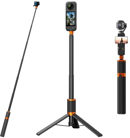 2 in1 Action Kamera Unsichtbarer Selfie Stick Stativ