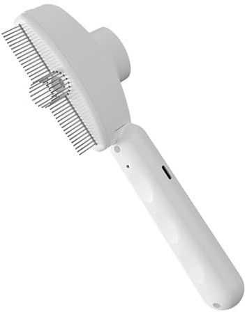 Cepillo De Vapor Gato Peine Masajeador Con Botón Expulsor De Pelo