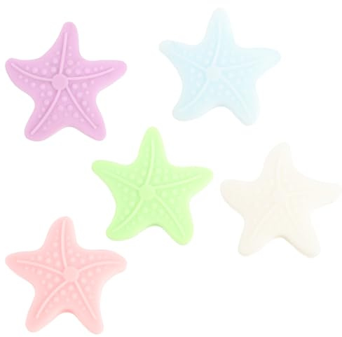COHEALI 10 pièces Lot de Tampons Adhésifs Étoile de Mer Phosphorescents Coussins de Protection Murale Décoratifs et Amortisseurs de Portes Silicone pour Éviter Les Chocs Couleur Aléatoire