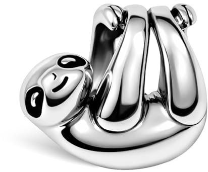 GAZIL Breloque en Cuivre Blanc Plaqué Argent pour Bracelet et Collier, Bijoux Animaux pour Femme