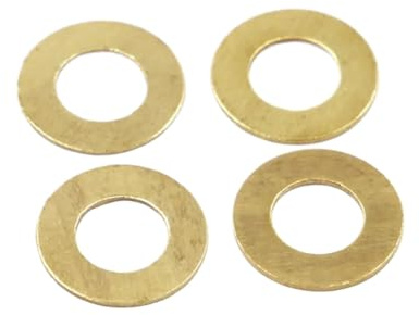 M2 / 2,5 3 4 6 8 10 12 14 16 GB97 DIN125 Massivmessingdichtung Kupfermetall-Unterlegscheibe(10pcs M6x12x1mm)