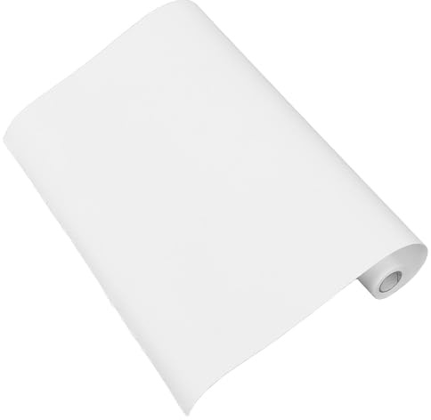 HIAKDOFT Rotolo di Carta da Disegno Bianca 70g 44x10 Metri per Pittura, Schizzi e Calligrafia, Carta Artigianale Versatile per Tecniche Miste e Progetti Creativi