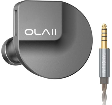 TANCHJIM OlaⅡIEM Hybride 1DD+1BA Écouteurs Filaires Jack 4,4 mm sans Micro | Transducteur DMT5 HIFI IEM, PURE-Hi-BA, Structure Acoustique Coaxiale, Légère, Confort de port pour de longues écoutes