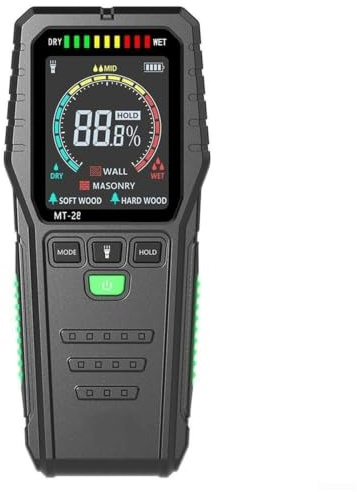 Misuratore Umidità Digitale per Legno & Muri – Test Non Invasivo | Misuratore di Umidità Non Invasivo per Legno, Muri e Muratura