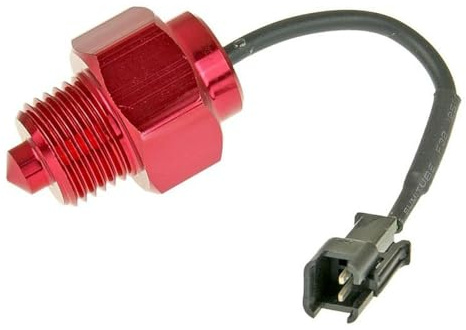 Temperaturfühler M16x1,5 für KOSO und Stage6 Instrumente, Steckertyp S2 | Für Tachotypen D55, DL-02R, GP-Style, RX1N; Gewinde M16x1,5, Steckertyp S2, 0-150 °C, 100 mm Kabel inkl. Stecker, Alu-Sensor