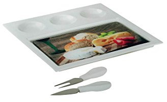 Tognana Tagliere Formaggi Con Coltello 4 pezzi Cheese Club Bianco