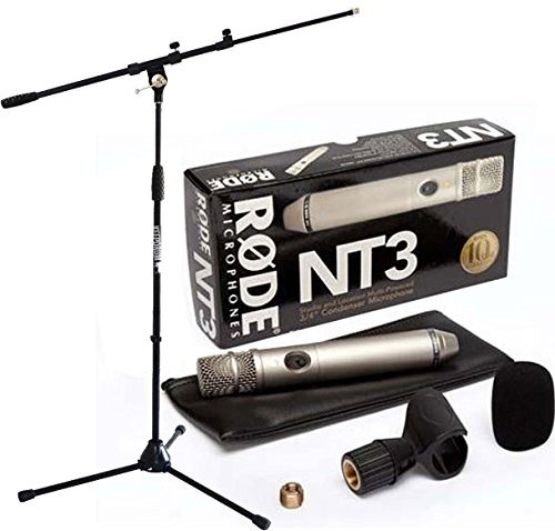 Rode NT3 Kondensatormikrofon + keepdrum Mikrofonstativ MS106