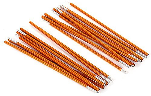 Tbest Zeltstange Stangen Tarp Pole Ersatz Kit, Outdoor Aluminiumlegierung Zeltstange Rod Pole Camping Sonnenshelter Shelters Stützstangen Canopy Markise Frames Kit Zeltstange Bars Zelt Stakes Zubehör